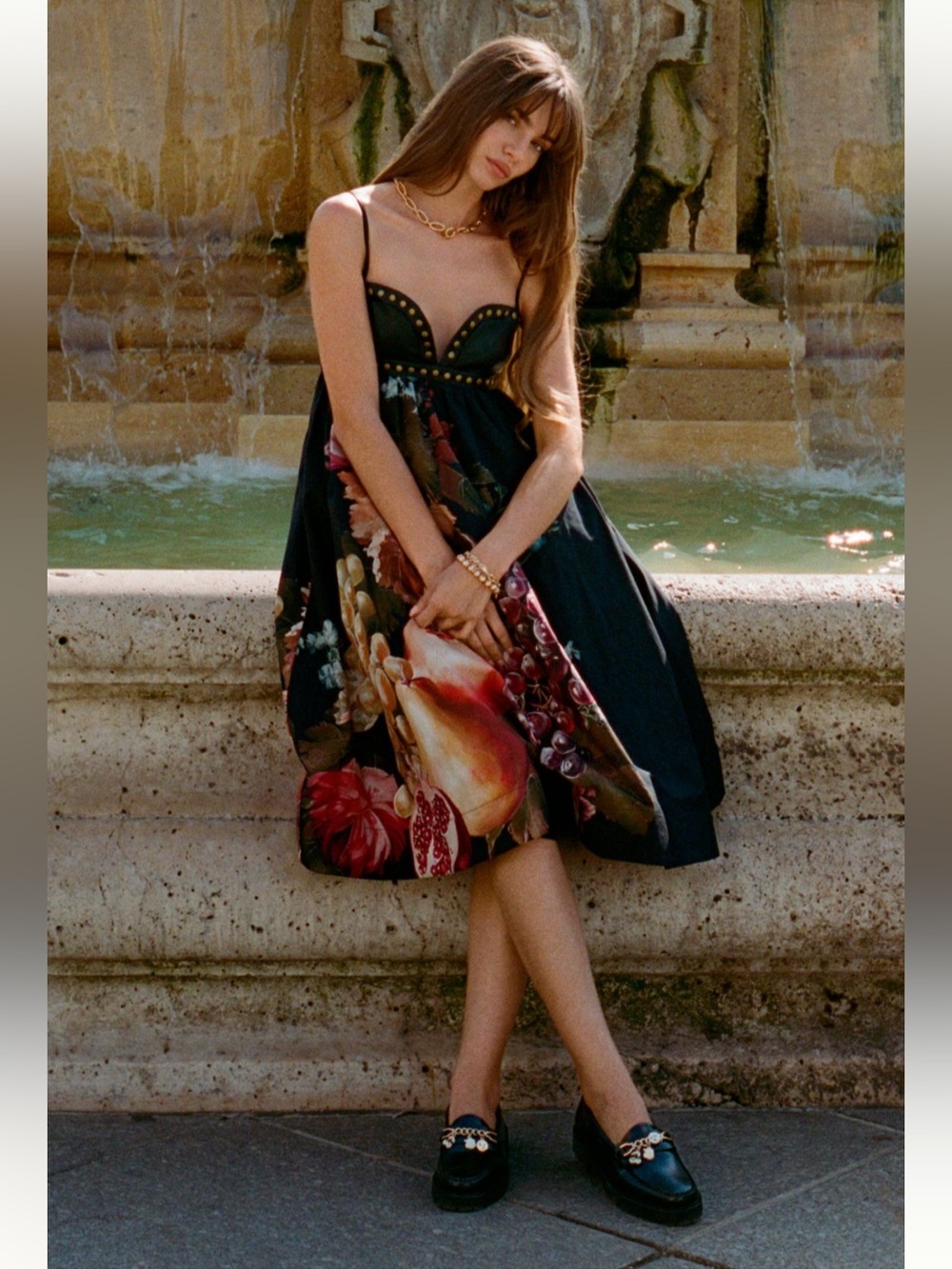 Anthropologie Maeve Twofer Faux Leather Babydoll Dress - Sz M